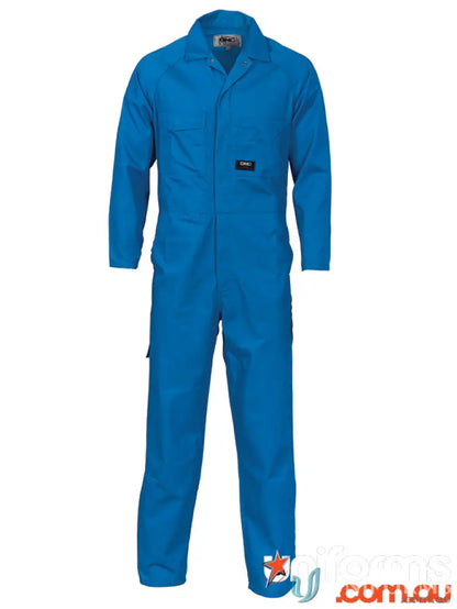 Blue polyester cotton coverall from DNC Polyester Cotton Coverall for work comfort