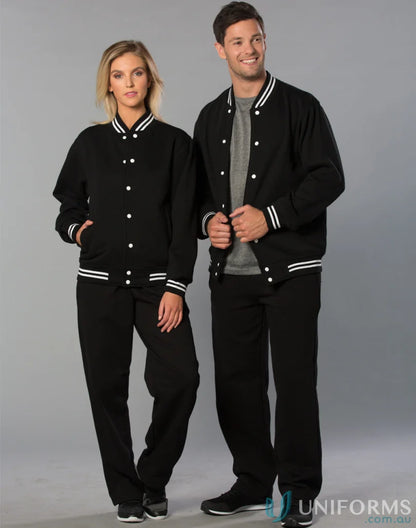 Matching black eagle fleece track pants outfit with reinforced knee pads for style and comfort