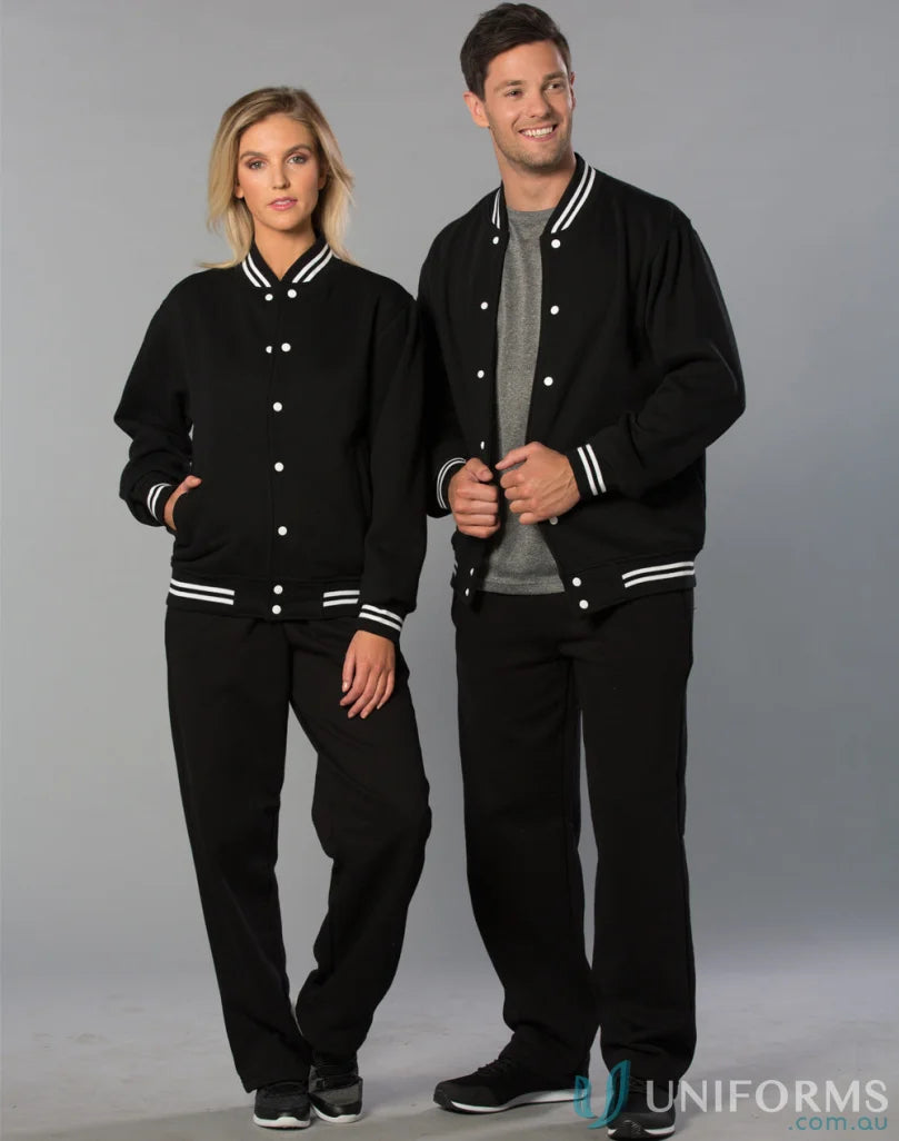 Matching black eagle fleece track pants outfit with reinforced knee pads for style and comfort