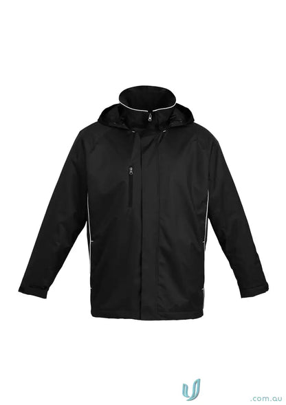 East Malvern waterproof polyester workwear jacket with detachable hood and reflective piping