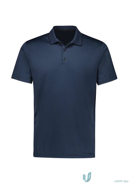 Echo Polo navy blue workwear uniform shirt made from recycled polyester