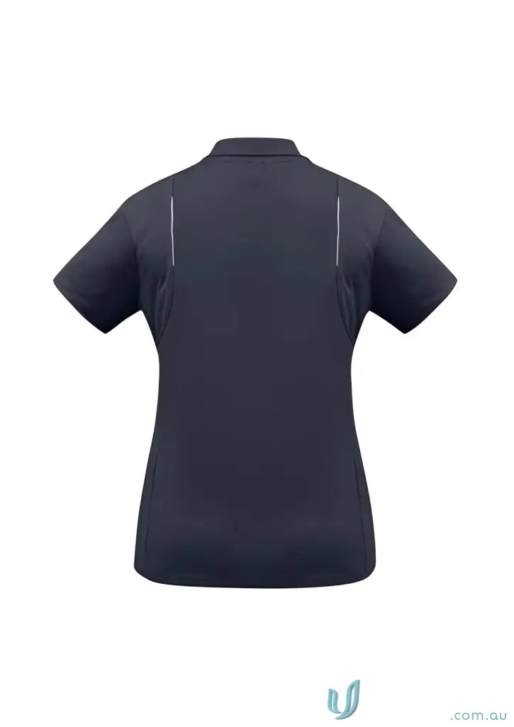 Dark short-sleeved polo shirt from EILBECK Ladies Polo, perfect for work uniforms or casual uniforms