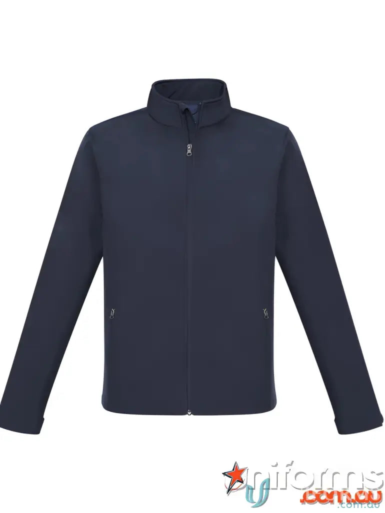 Navy blue EILBECK Softshell Jacket perfect for workwear and uniforms