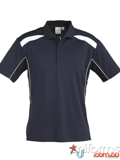 EILBECK SS Polo navy blue workwear polo shirt with white accents for uniforms