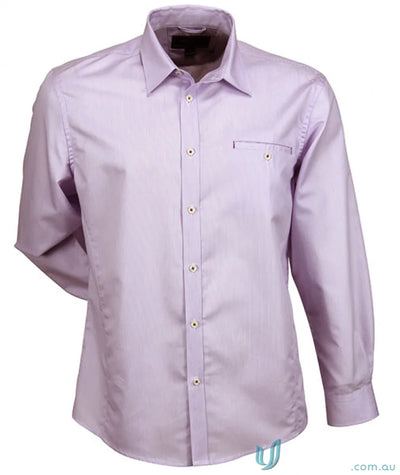 Mens long sleeve lavender empire shirt perfect for work uniforms and casual wear