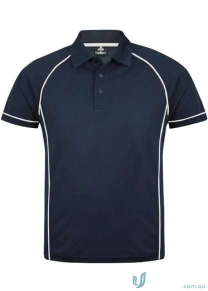 Navy blue Endeavour Polo shirt with white trim perfect for uniforms and workwear