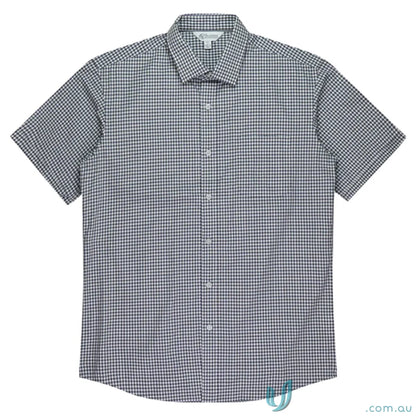 Checkered short-sleeved Epsom Mens SS Shirt perfect for casual wear and uniforms