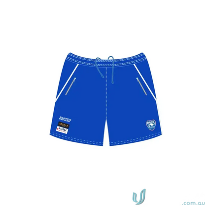 Blue ERCC Junior Training Shorts perfect for young cricketers and junior training