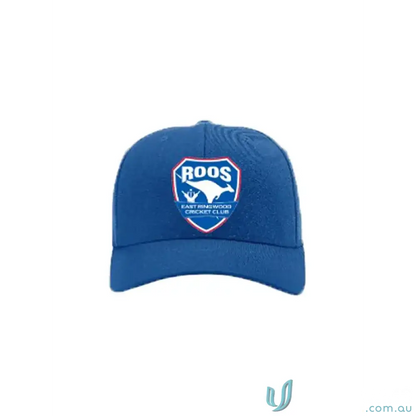 Blue ERCC Royal Cap with East Ringwood Cricket, Ringwood Cricket Club logo