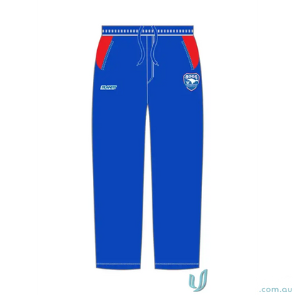 Blue and red athletic pants from ERCC Seniors for East Ringwood Cricket or Ringwood Cricket Club