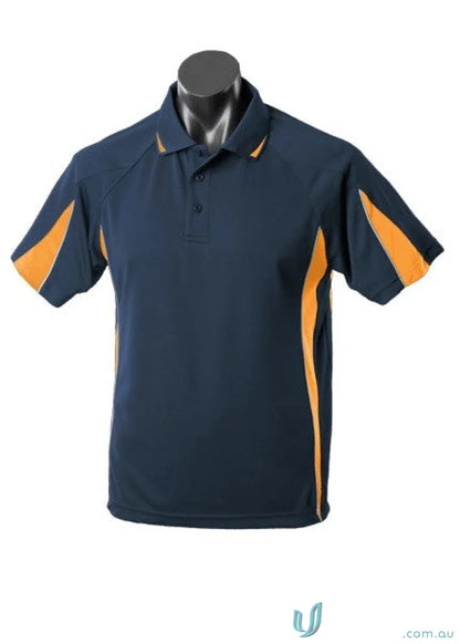 Navy and orange Eureka Polo shirt perfect for work uniforms or casual workwear