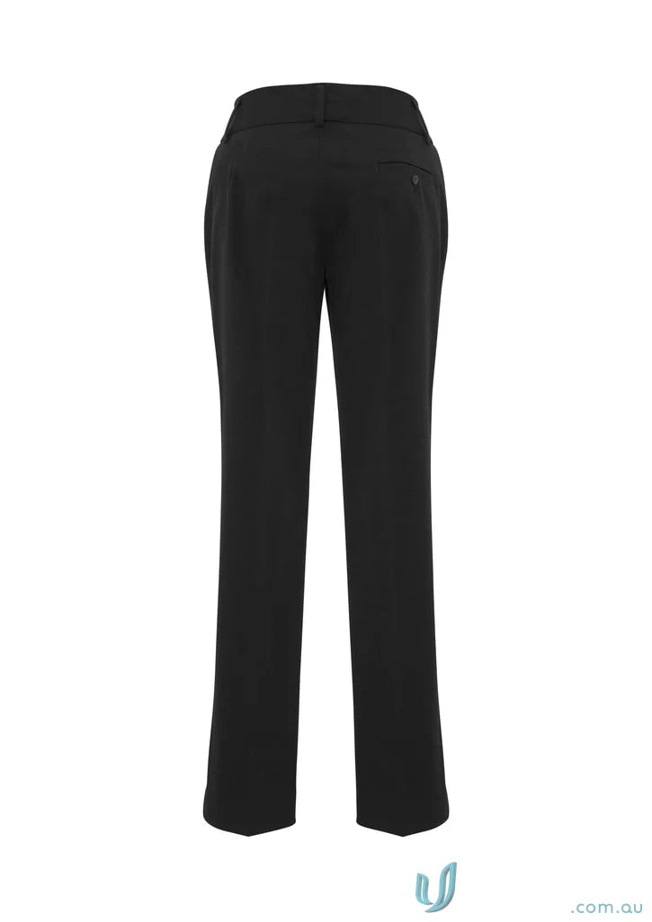 Eve Perfect Pant black straight-leg trousers made with 4-way stretch fabric for comfy fit