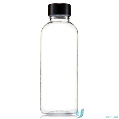 Clear plastic Tritan water bottle with black cap for Everton 600ml Tritan Water Bottle