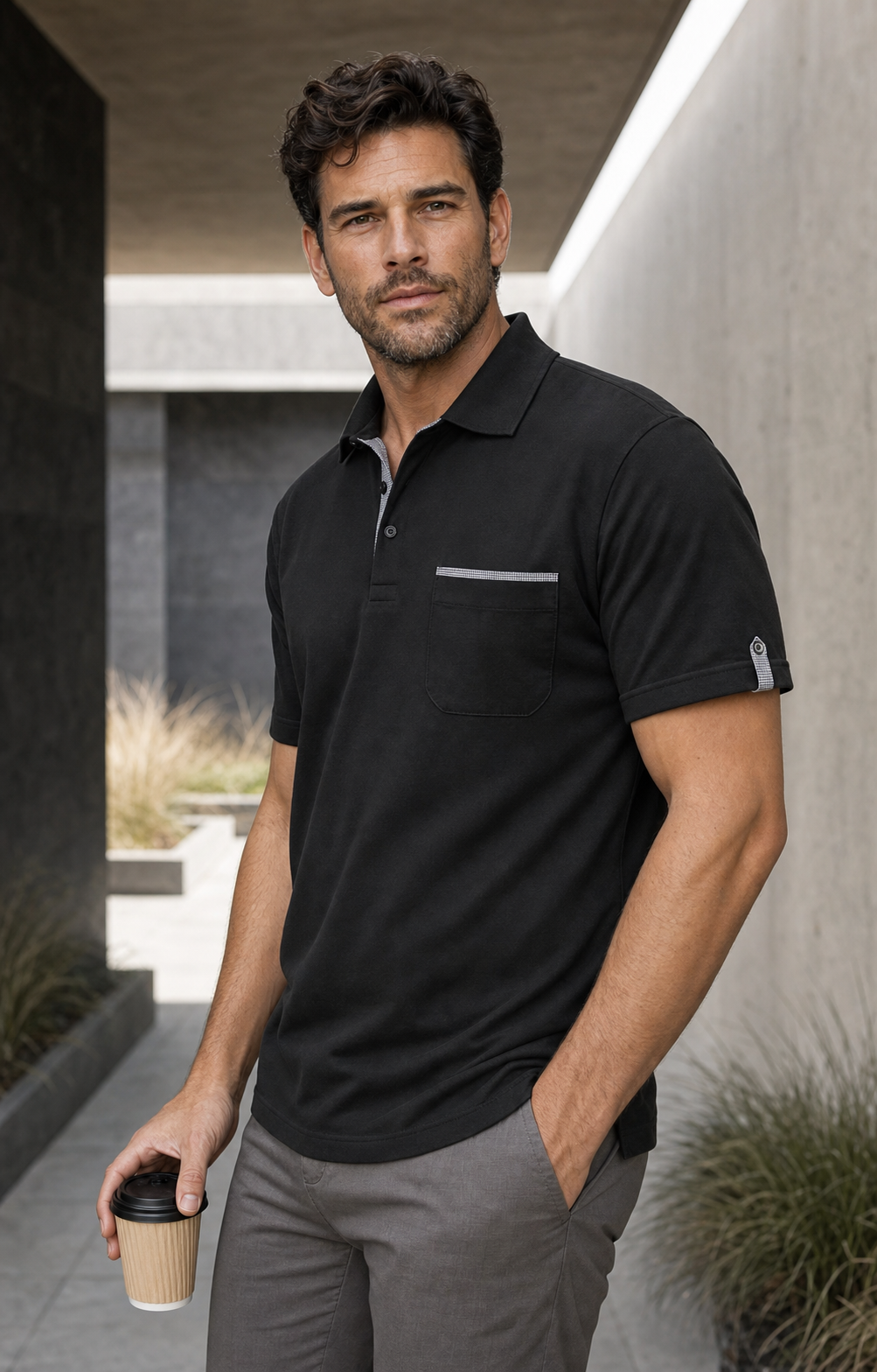 Contrast Check Polo