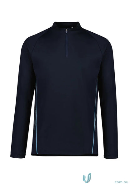 Navy long-sleeved athletic shirt from Biz Collection Unisex SW225M Unisex Balance Mid lineup