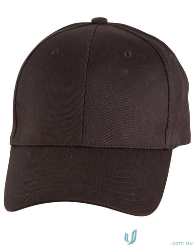 Brown fitted cotton cap made of heavy unbrushed cotton in the CH36 cotton fitted style