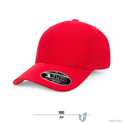 Cool and dry Red baseball cap for branding and style comfort