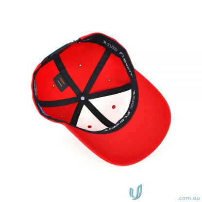 Inside view of Flexfit Cool and Dry Cap showing branding-Focused interior design