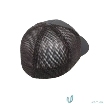 Gray mesh-backed Flexfit Mesh Trucker Cap for cool style and comfort