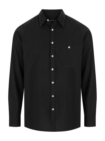 Floyd LS Linen Cotton Shirt - Black / A(S) - Shirt
