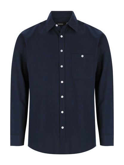 Floyd LS Linen Cotton Shirt - Navy / A(S) - Shirt