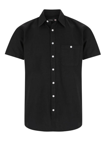Floyd SS Linen Cotton Shirt - Black / A(S) - Shirt