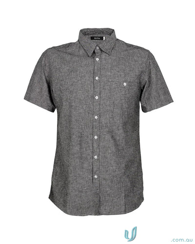 Gray Floyd SS Linen Cotton Shirt, short sleeve linen cotton shirt for casual style