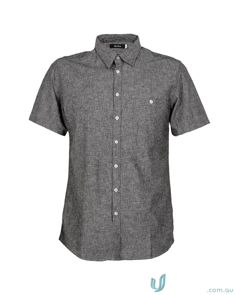 Gray Floyd SS Linen Cotton Shirt, short sleeve linen cotton shirt for casual style