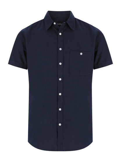 Floyd SS Linen Cotton Shirt - Navy / A(S) - Shirt