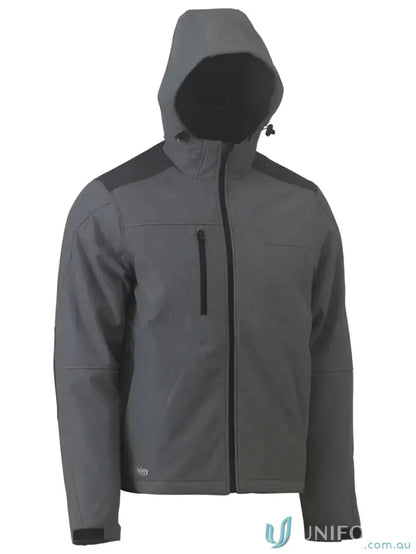 Dark gray Flx & Move Shield Jacket with waterproof rating and abrasion-resistant panels