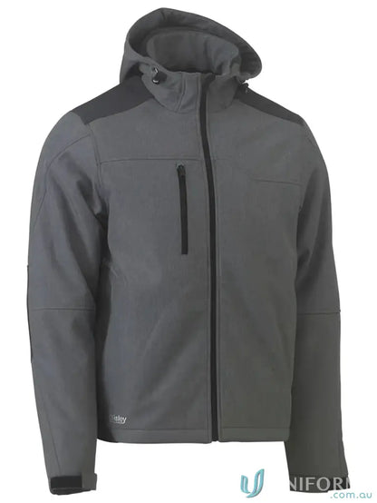 Grey Flx & Move Shield Jacket with waterproof rating and abrasion-resistant panels