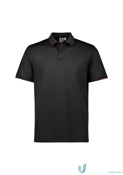 Black Focus Polo with red trim from Biz Collection for a sharp professional look