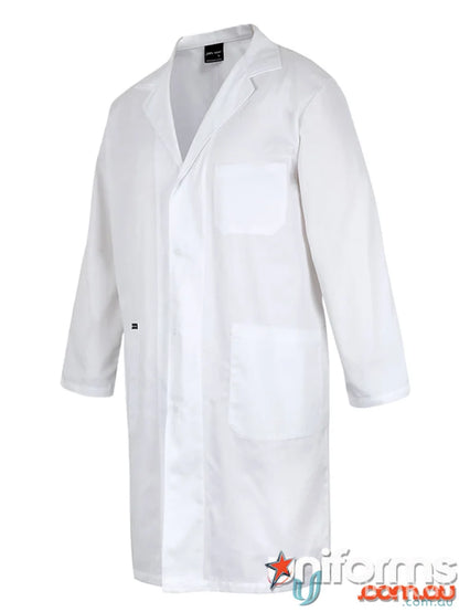 White lab coat as part of Food Industry Dust Coat workwear and uniforms for safety