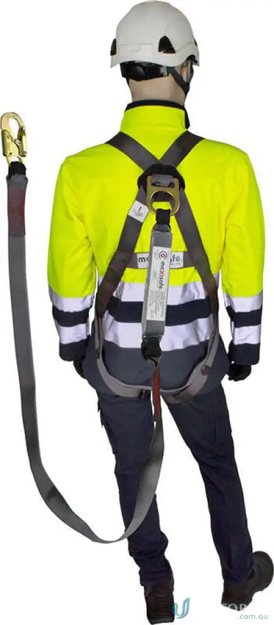 Full Body Harness with shock absorbing lanyard for fall arrest safety