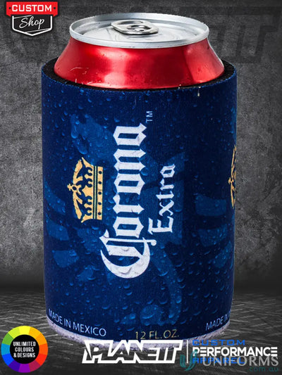 Corona Extra can cooler in a print custom stubby holder for your drink chill needs