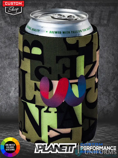 Letter-patterned custom stubby holder for personalized print custom drink cooler