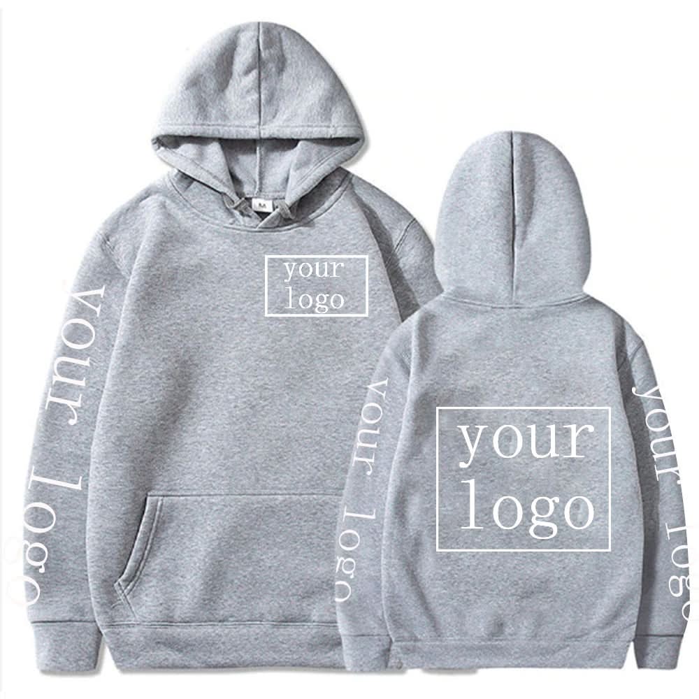 Gray hooded sweatshirts perfect for custom hoodie designs and workwear uniforms