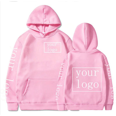 Pink hooded sweatshirts from the Full Printed Custom Hoodie collection, perfect for uniforms and workwear