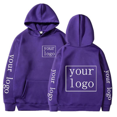 Purple hooded sweatshirt from Full Printed Custom Hoodie, perfect for custom uniforms or workwear
