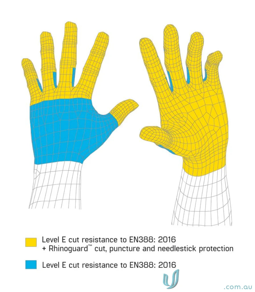 Protective work gloves with cut resistance and ASTM F1342-05 puncture resistance