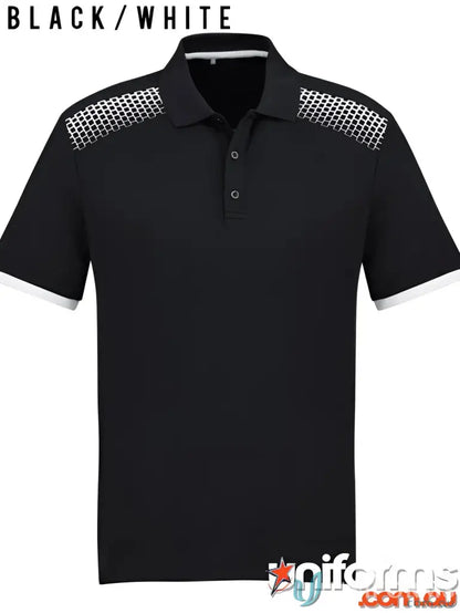 Black and white Galaxy Polo short sleeve polo shirt p900ms for casual style