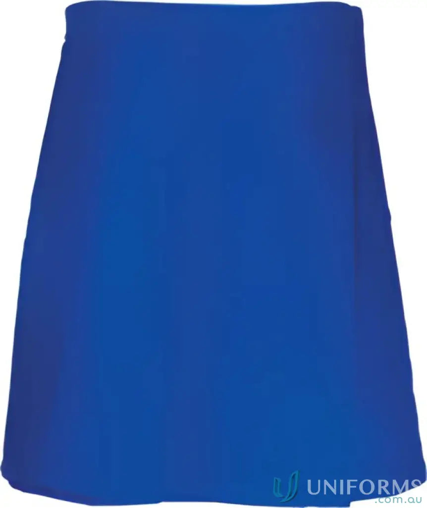 Vibrant blue girls school skort knee-length A-line skirt for school days