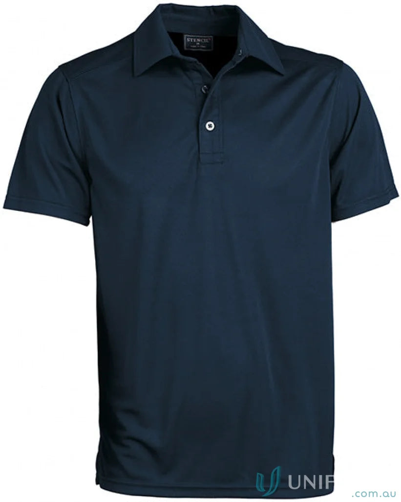 Navy blue short-sleeved polo shirt from Glacier S/S Polos, perfect workwear or uniforms