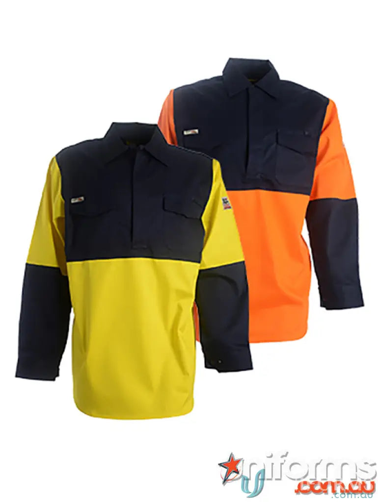GLOFLASH Welders LS Shirt with two-tone design for maximum visibility and flame retardant gear
