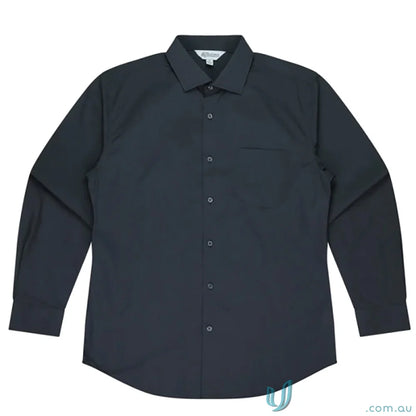 Long-sleeved black Grange shirt perfect for uniforms and stylish office wear