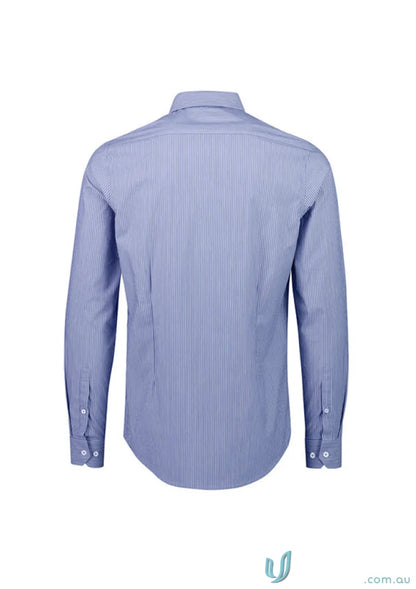 Blue striped Conran tailored fit long sleeve shirt from Greythorne Tailored LS Shirt