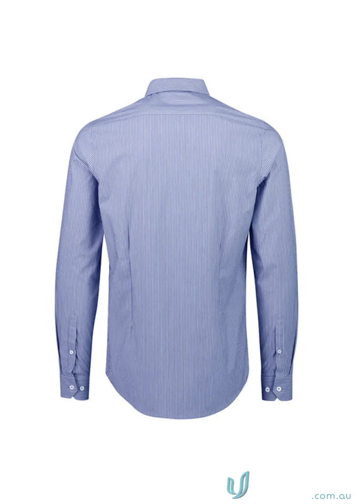 Blue striped Conran tailored fit long sleeve shirt from Greythorne Tailored LS Shirt