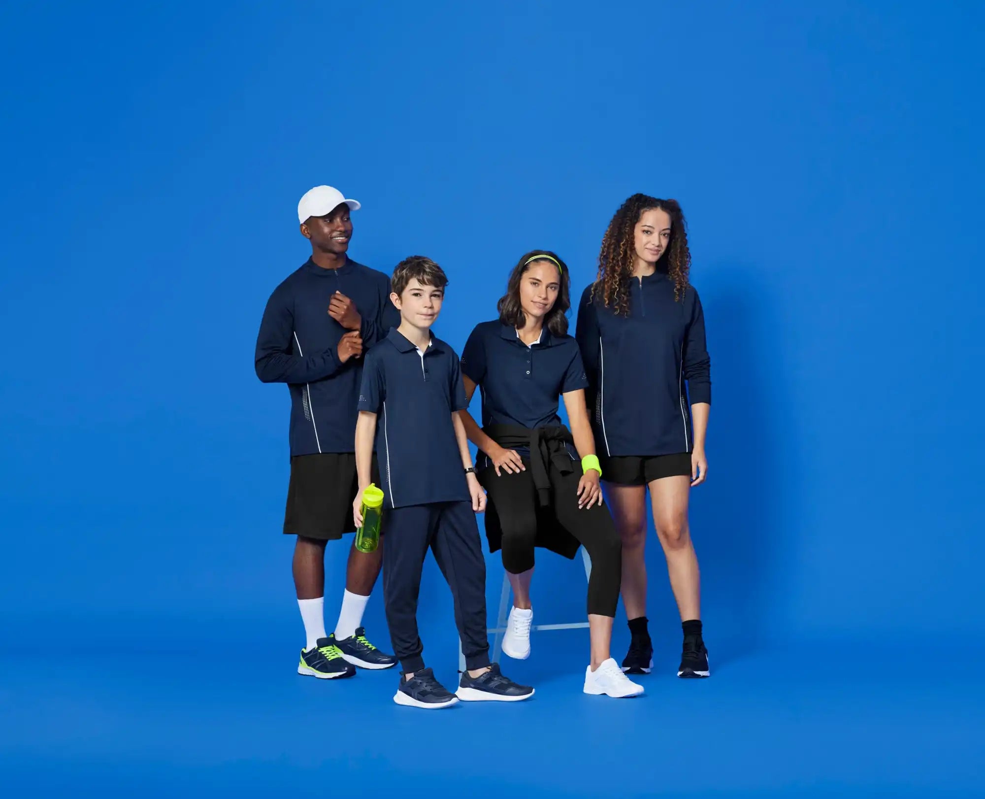 Group of people in athletic wear.