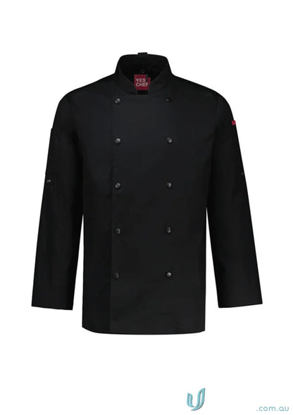 Black Gusto Long Sleeve Chef Jacket from Biz Collection Gusto offers professional style