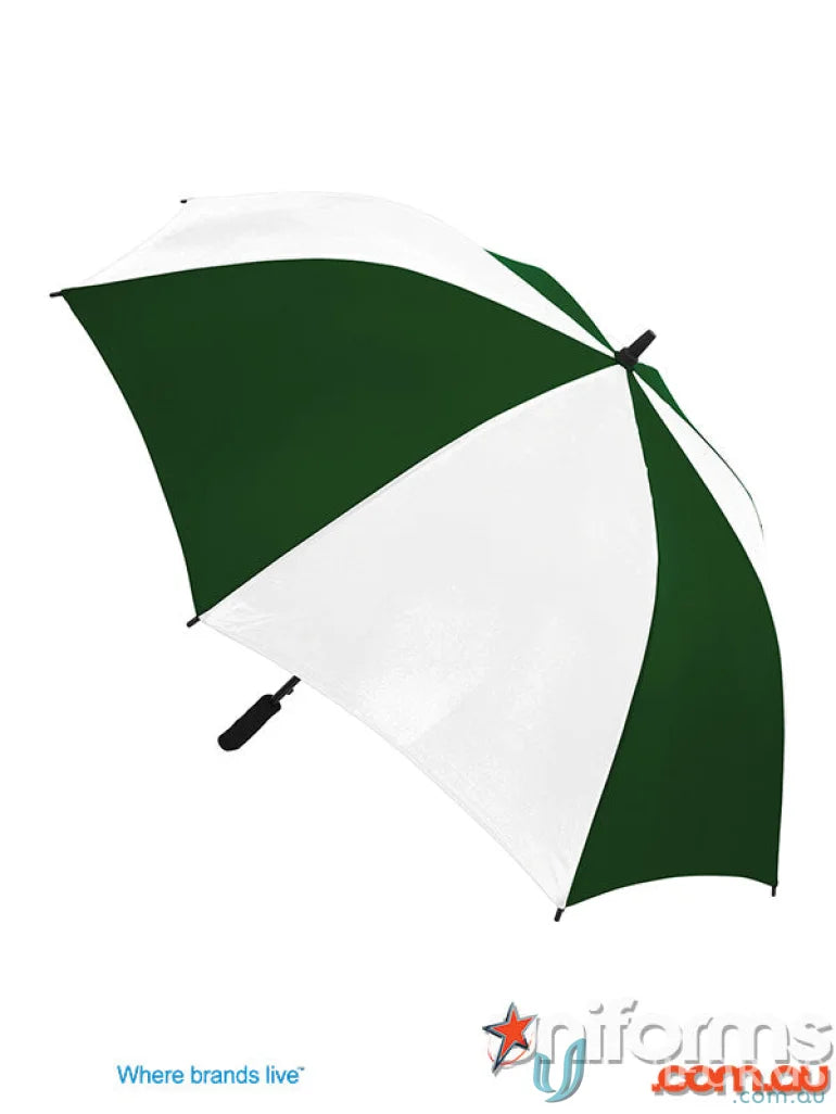 Gusto Umbra green white umbrella with high quality wind-resistant frame for uniforms